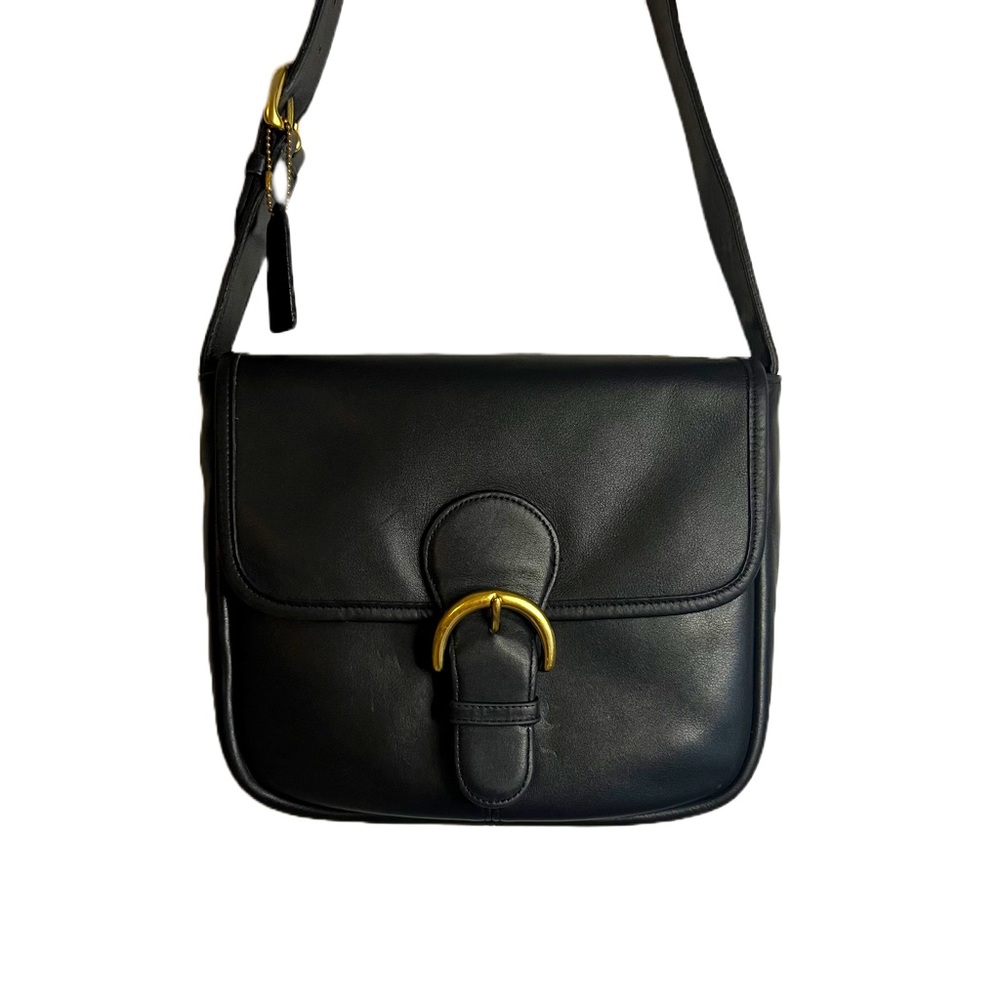 Vintage Coach | Black Bedford Flap (4164)